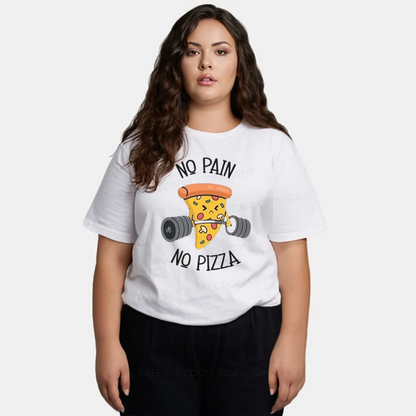 Vintage No Pain No Pizza Classic T-Shirt