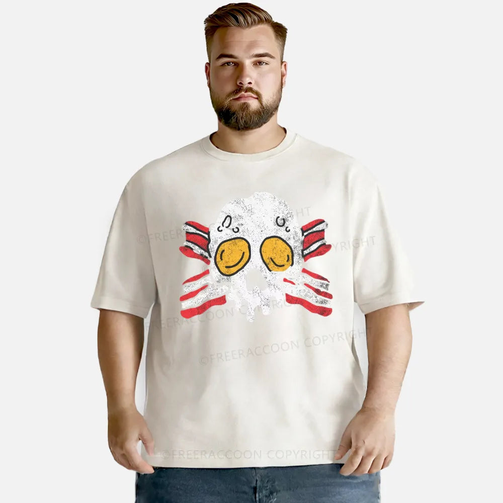 Vintage Bacon And Eggs Washed T-Shirt