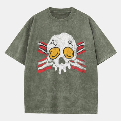 Vintage Bacon And Eggs Washed T-Shirt