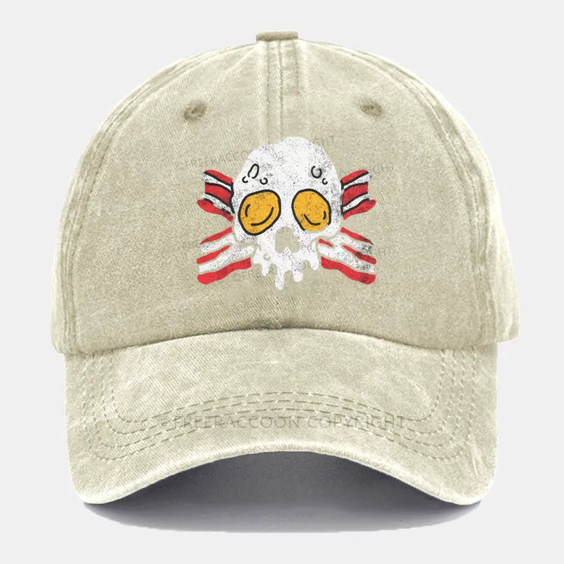 Vintage Bacon And Eggs Washed Cap