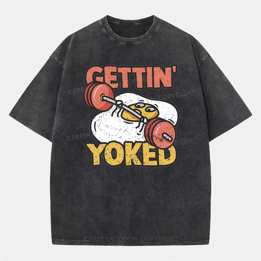 Vintage Gettin' Yoked Washed T-Shirt