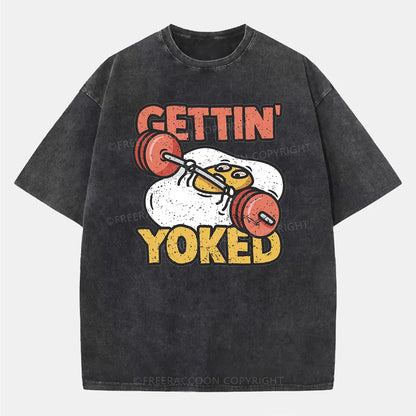 Vintage Gettin' Yoked Washed T-Shirt