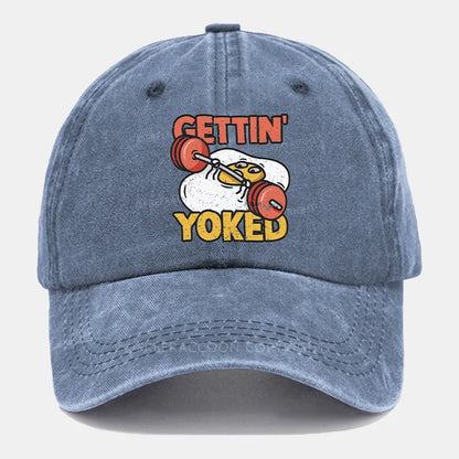 Vintage Gettin' Yoked Washed Cap