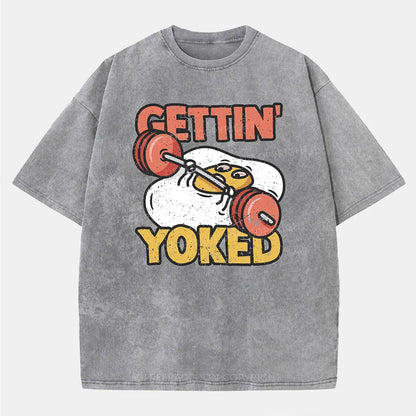 Vintage Gettin' Yoked Washed T-Shirt