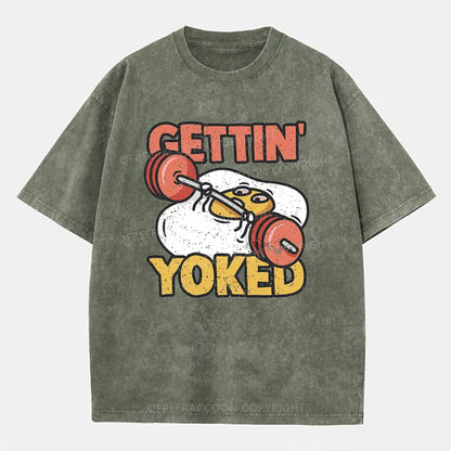 Vintage Gettin' Yoked Washed T-Shirt