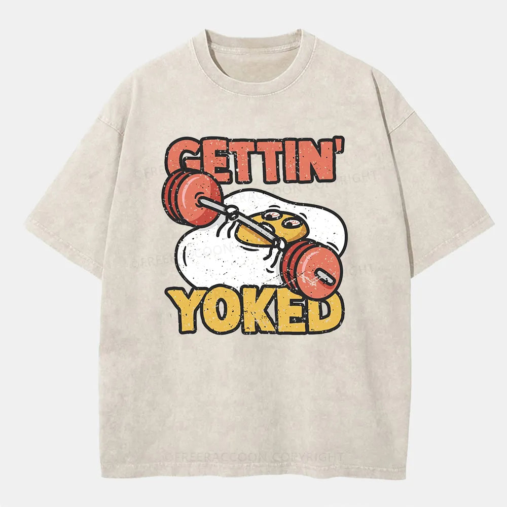 Vintage Gettin' Yoked Washed T-Shirt