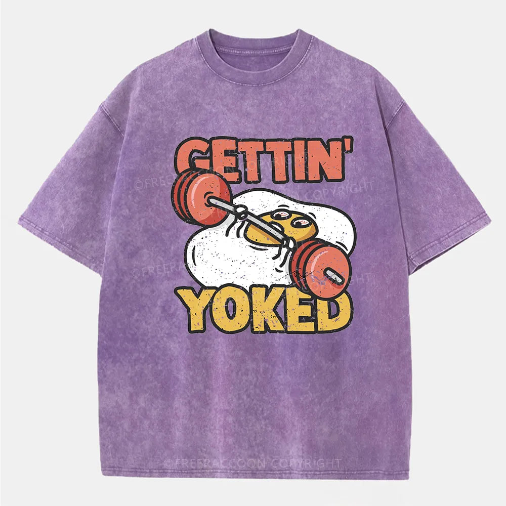 Vintage Gettin' Yoked Washed T-Shirt