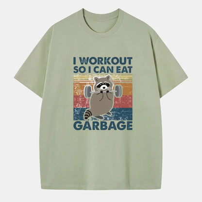 Vintage Raccoon I Workout So I Can Eat Garbage Classic T-Shirt