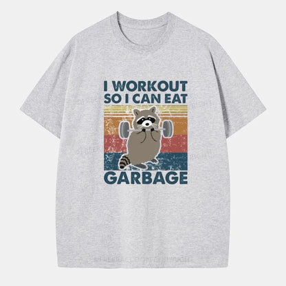 Vintage Raccoon I Workout So I Can Eat Garbage Classic T-Shirt