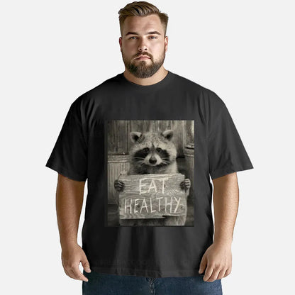 Vintage Trash Raccoon Eat Healthy Classic T-Shirt