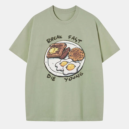 Vintage Break Fast, Die Young Classic T-Shirt