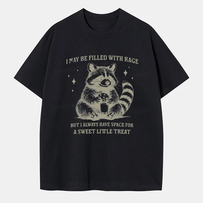 Vintage Sweet Little Treat Funny Raccoon Classic T-Shirt