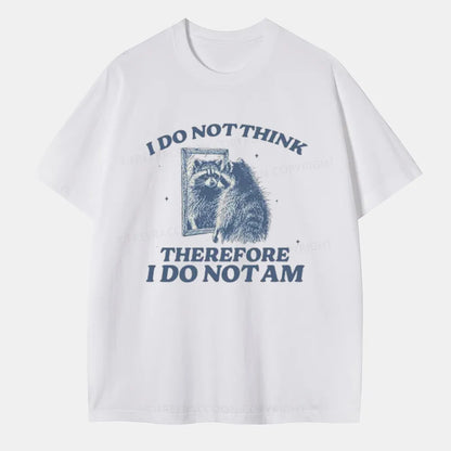 Vintage I Do Not Think Therefore I Am Vintage Style Classic T-Shirt