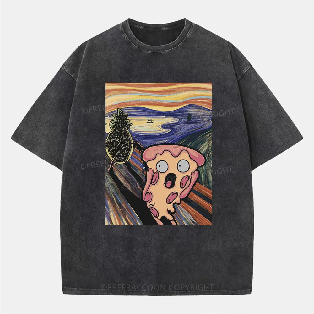 Vintage Pizza Nightmare Washed T-Shirt