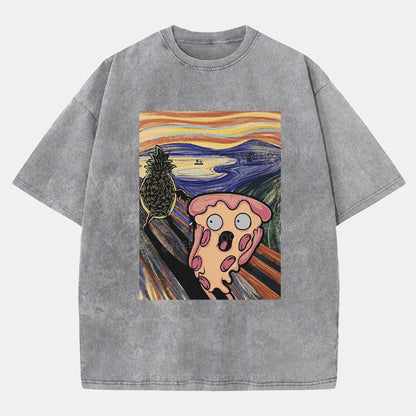 Vintage Pizza Nightmare Washed T-Shirt