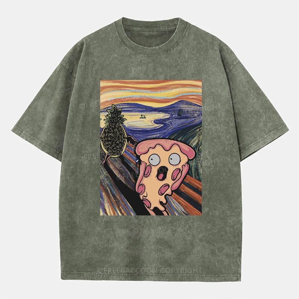 Vintage Pizza Nightmare Washed T-Shirt