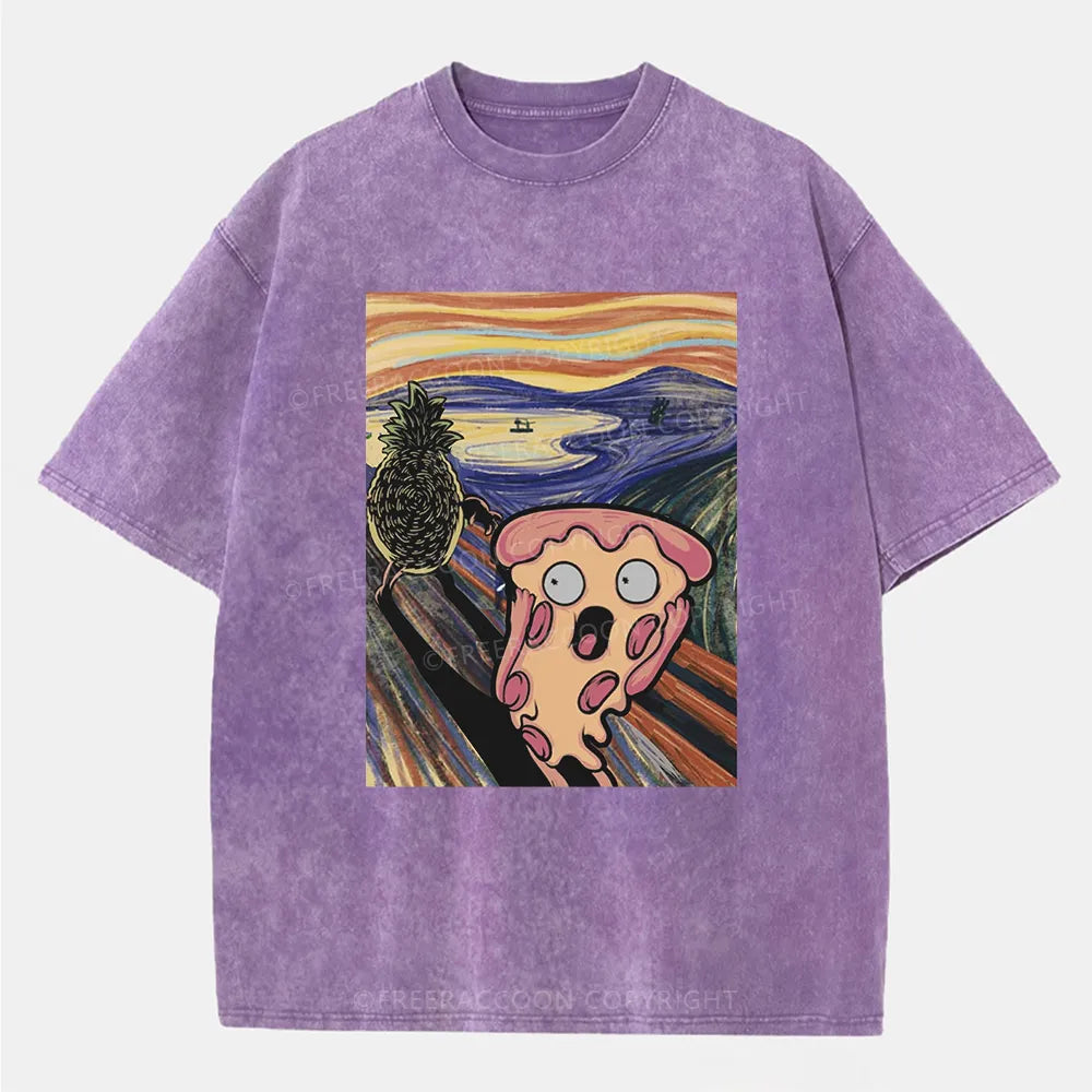 Vintage Pizza Nightmare Washed T-Shirt