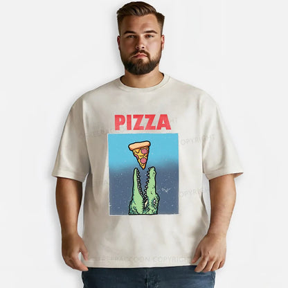 Vintage Pizza Crocodile Washed T-Shirt