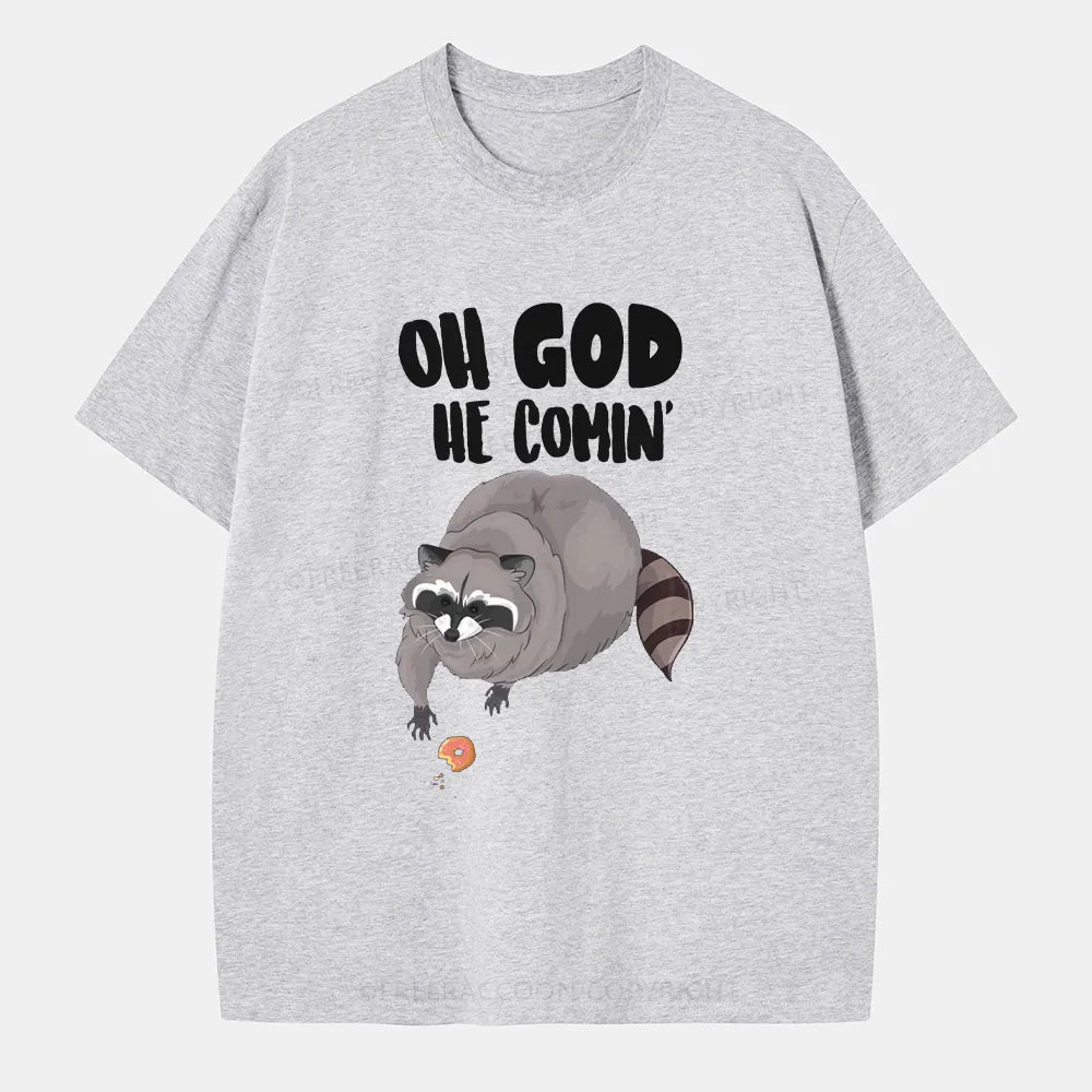 Vintage Oh God He Comin' Classic T-Shirt