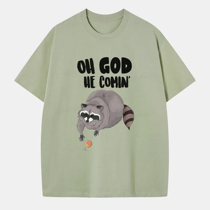 Vintage Oh God He Comin' Classic T-Shirt