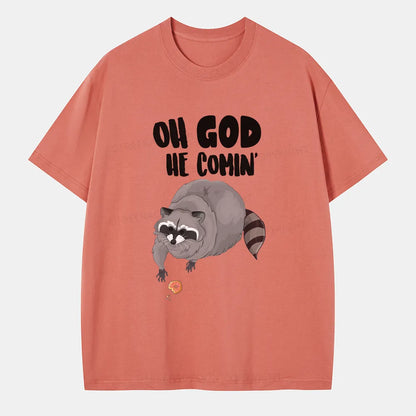 Vintage Oh God He Comin' Classic T-Shirt