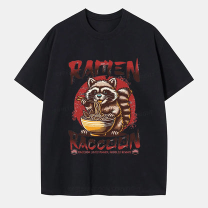 Vintage Ramen Raccoon Classic T-Shirt