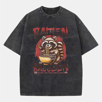 Vintage Ramen Raccoon Washed T-Shirt