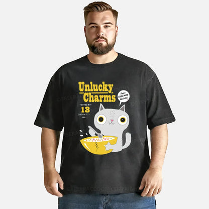 Vintage Cat: Unlucky Charms Washed T-Shirt