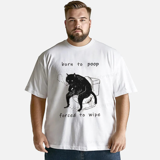 Vintage Born To Poop And Forced To Wipe Classic T-Shirt