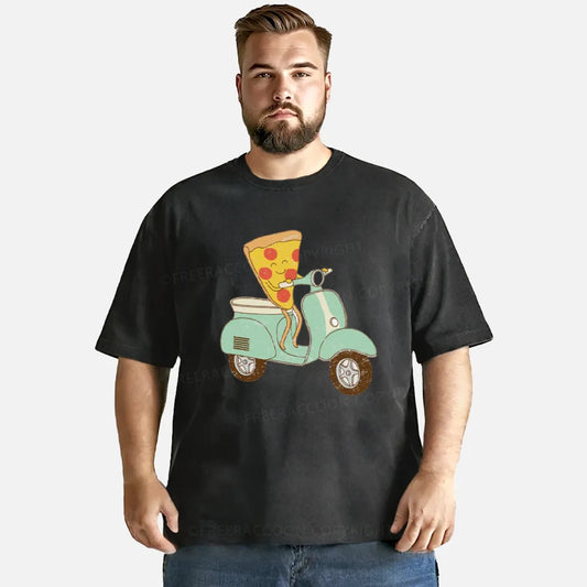 Vintage The Adventurous Pizza Ride Washed T-Shirt