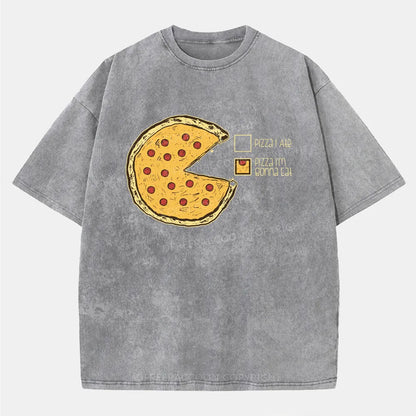 Vintage Pizza I'M Gonna Eat Washed T-Shirt