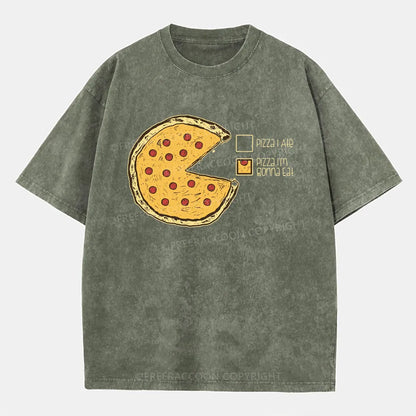 Vintage Pizza I'M Gonna Eat Washed T-Shirt