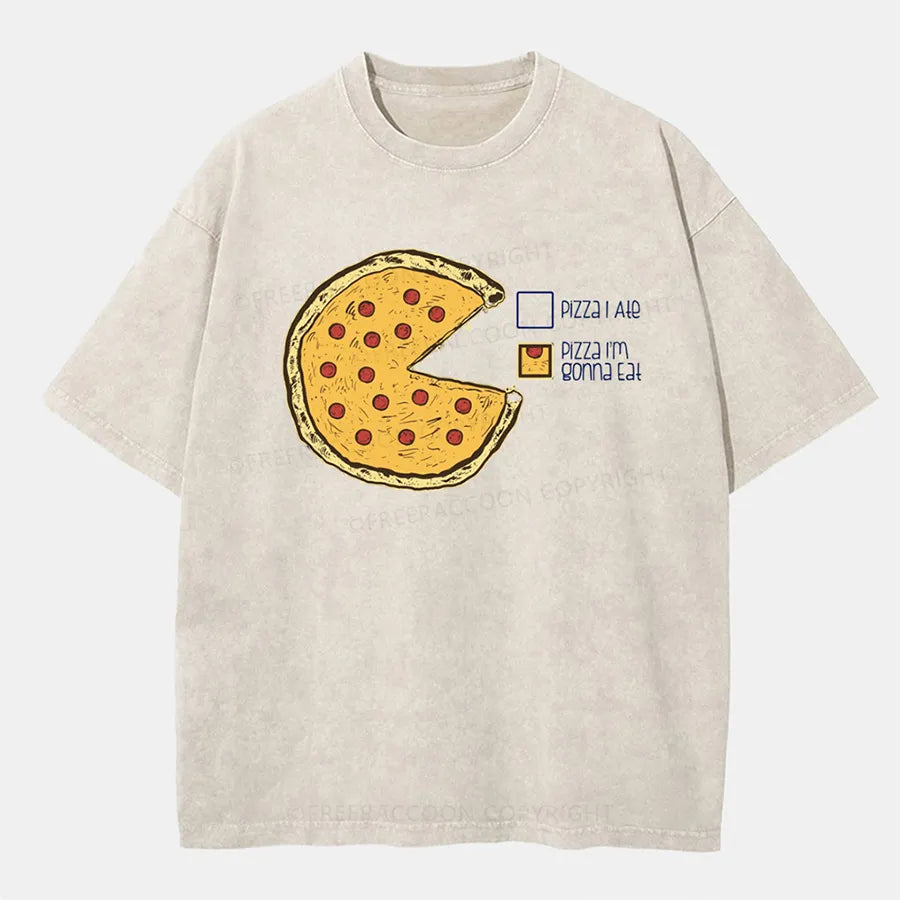 Vintage Pizza I'M Gonna Eat Washed T-Shirt