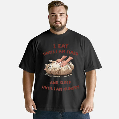 Vintage I Eat Until I Am Tired And Sleep Until I Am Hungry Classic T-Shirt