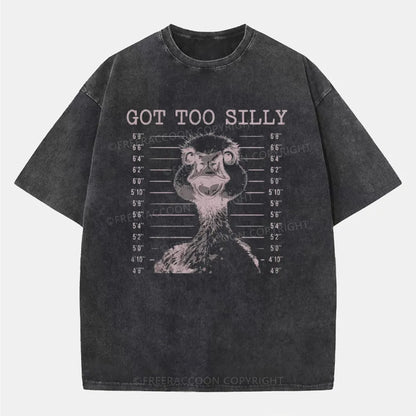 Vintage Got Too Silly Washed T-Shirt