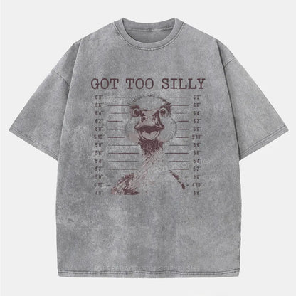 Vintage Got Too Silly Washed T-Shirt