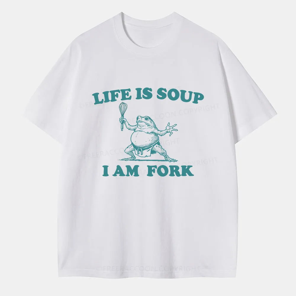 Vintage Life Is Soup, I Am Fork Classic T-Shirt