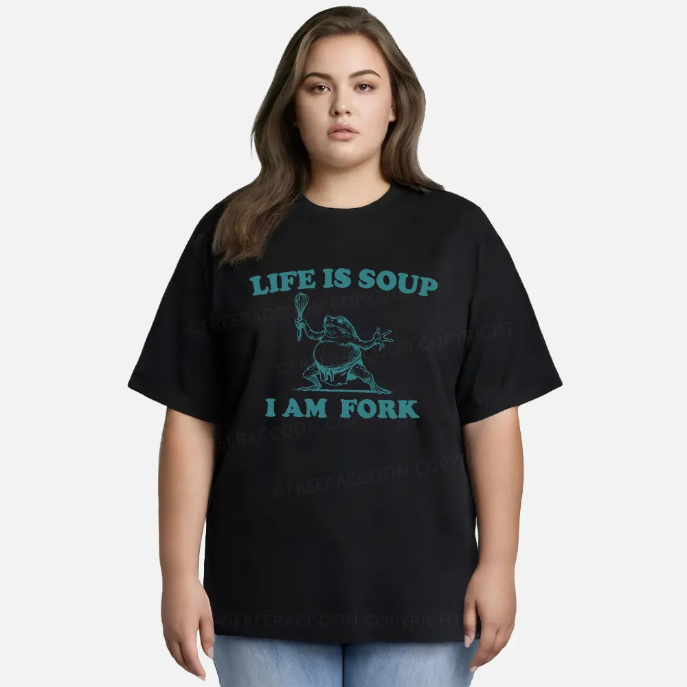 Vintage Life Is Soup, I Am Fork Classic T-Shirt