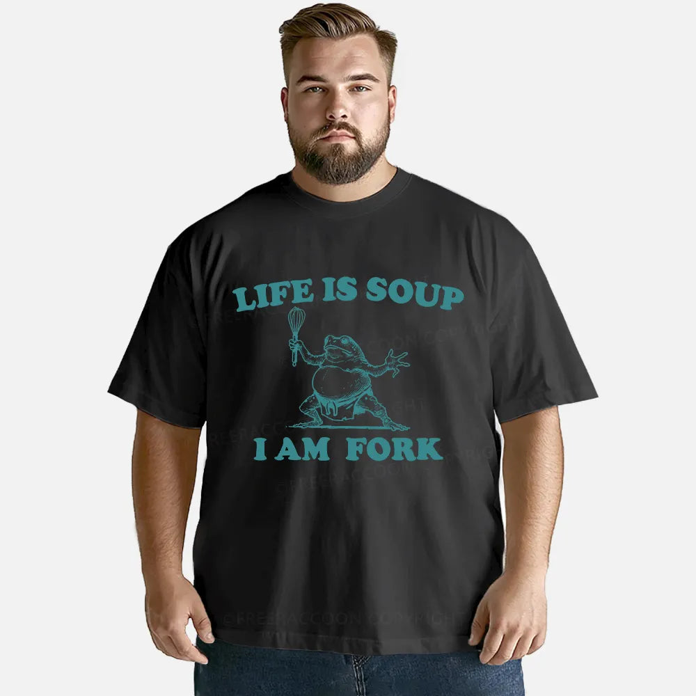 Vintage Life Is Soup, I Am Fork Classic T-Shirt