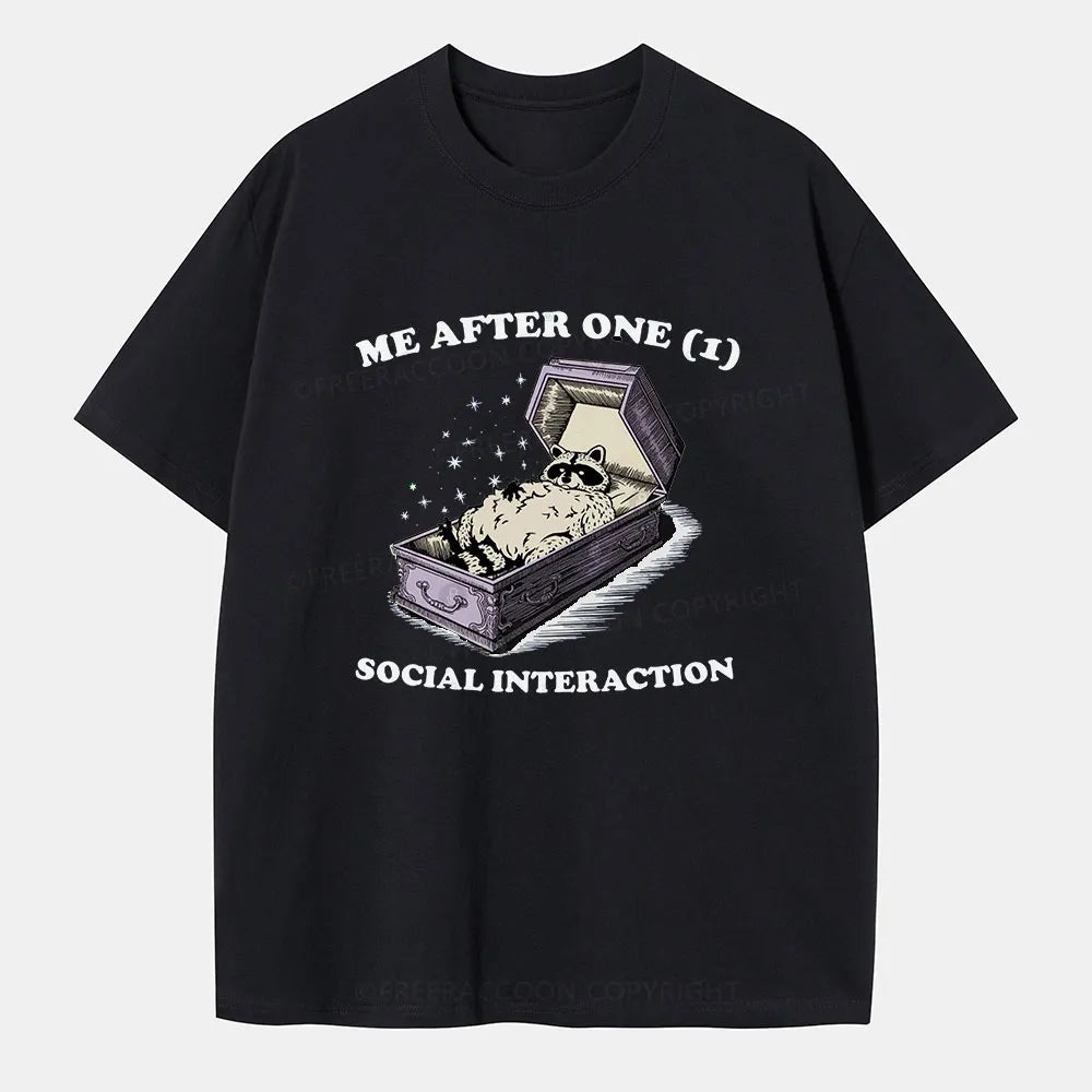 Vintage Me After One (1) Social Interaction Classic T-Shirt