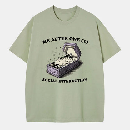 Vintage Me After One (1) Social Interaction Classic T-Shirt