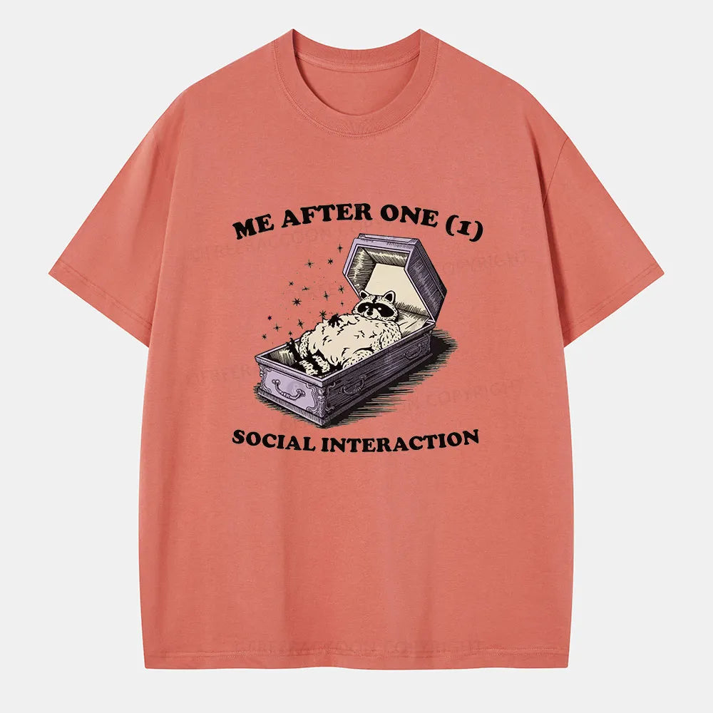 Vintage Me After One (1) Social Interaction Classic T-Shirt