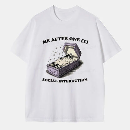 Vintage Me After One (1) Social Interaction Classic T-Shirt