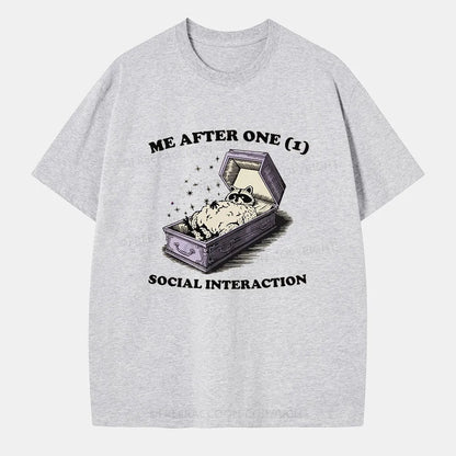 Vintage Me After One (1) Social Interaction Classic T-Shirt