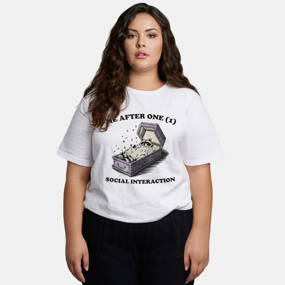 Vintage Me After One (1) Social Interaction Classic T-Shirt