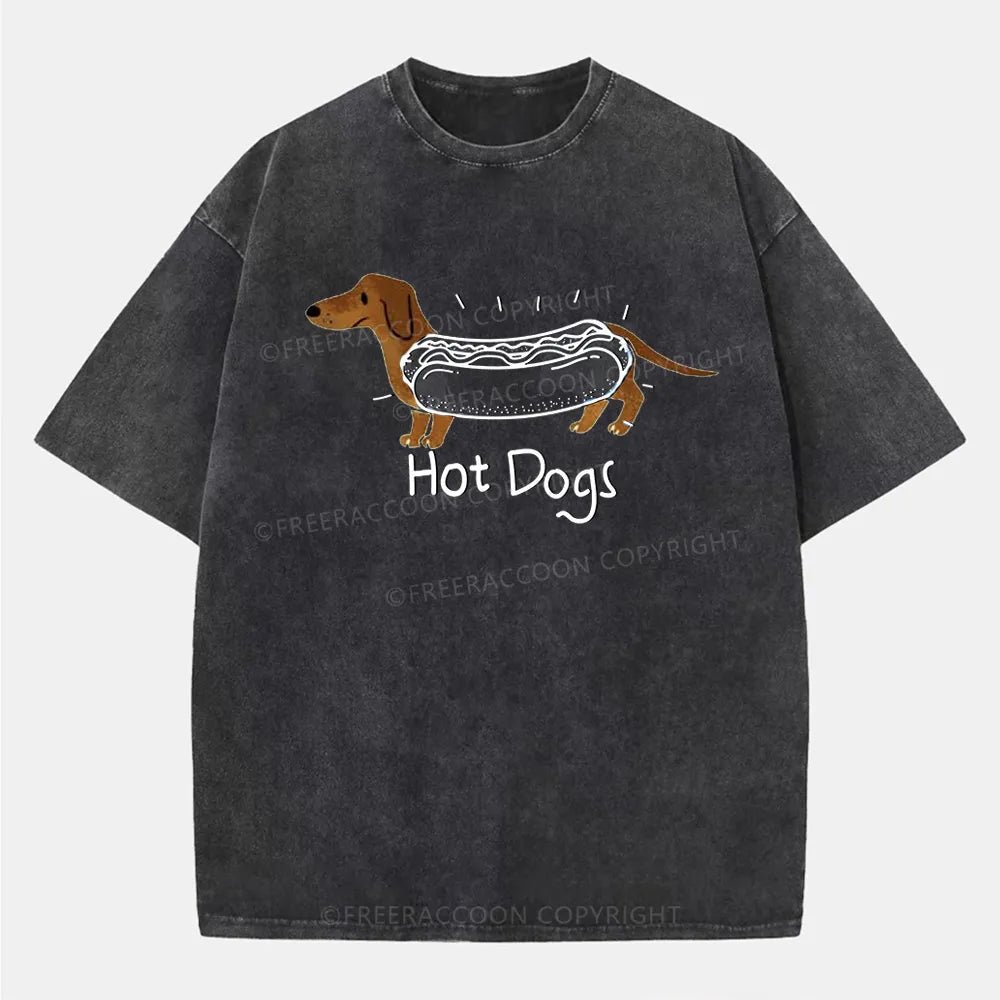 Vintage Hot Dogs Washed T-Shirt