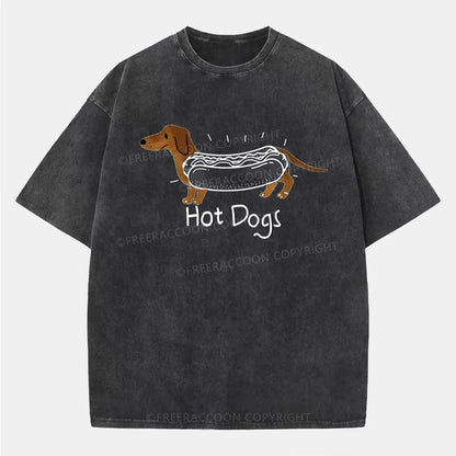 Vintage Hot Dogs Washed T-Shirt