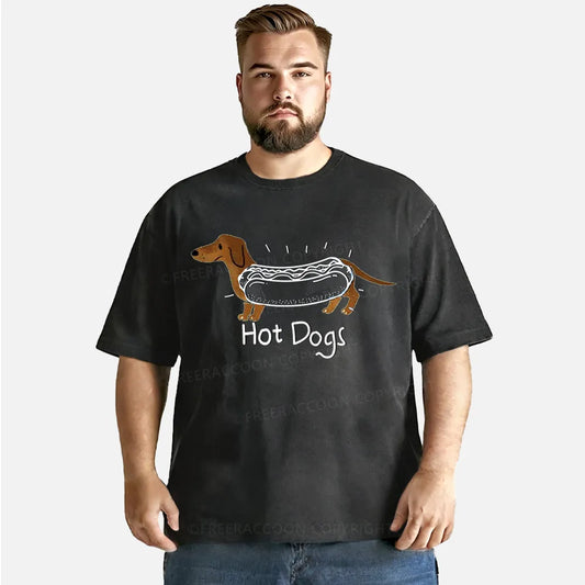 Vintage Hot Dogs Washed T-Shirt