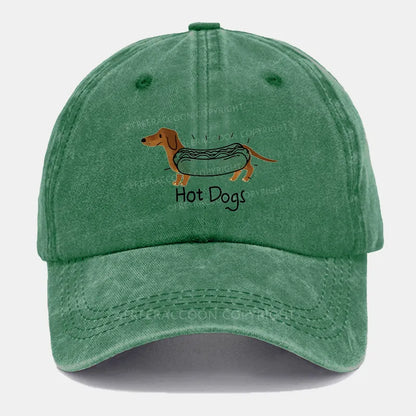 Vintage Hot Dogs Washed Cap