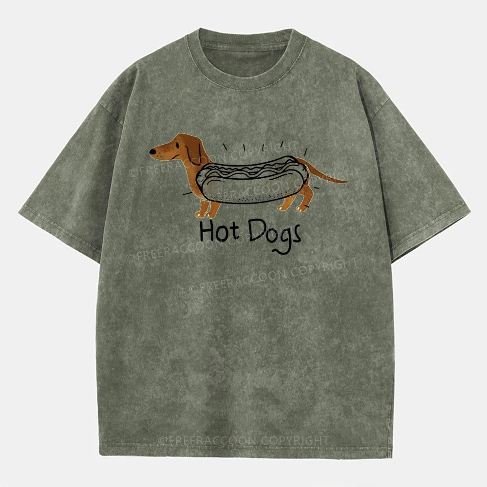 Vintage Hot Dogs Washed T-Shirt